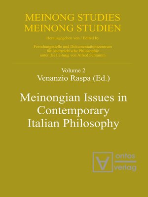 cover image of Meinongian Issues in Contemporary Italian Philosophy